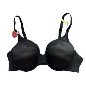 Maidenform Black Underwire Convertible Strap Comfort Devotion Bra Size 42B